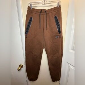 Nike Brown Joggers with Black Accents